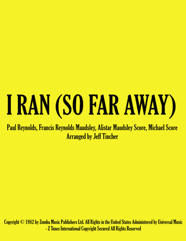 I Ran (so Far Away)