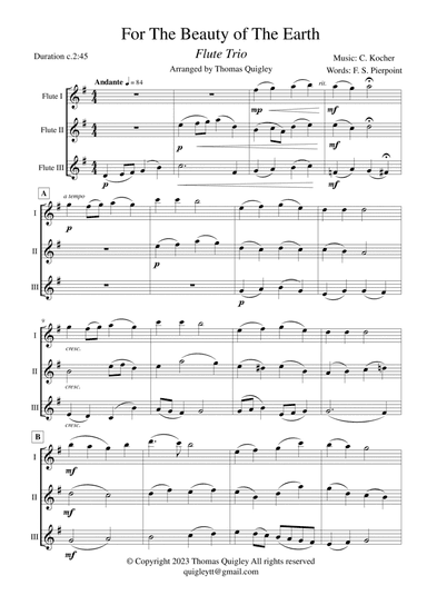 For the Beauty of the Earth