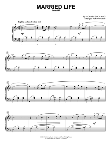 Married Life (from Up) (arr. Kevin Olson)