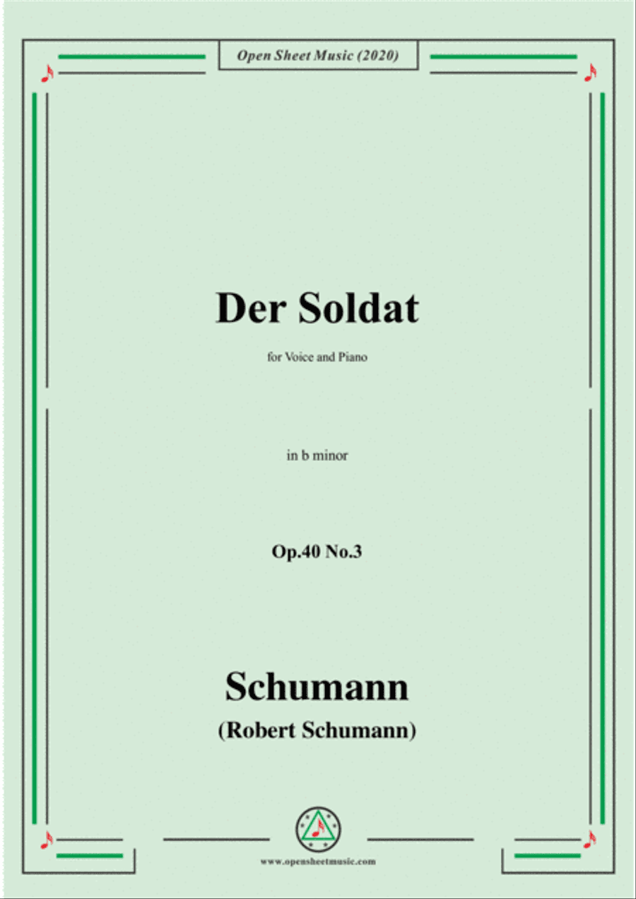 Schumann-Der Soldat Op.40 No.3,in b minor