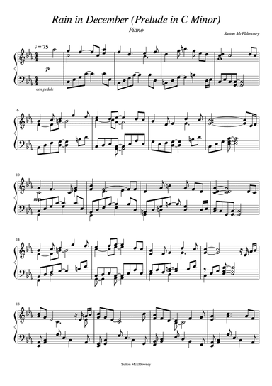 Prelude in C Minor ("Rain in December")