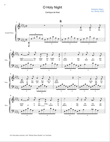 O Holy Night - D flat major