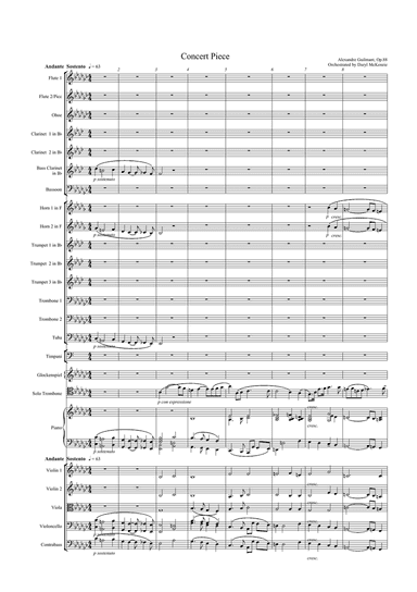 Morceau Symphonique pour Trombone (Concert Piece) Guilmant op. 88 for Orchestra