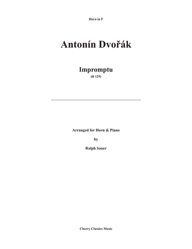 Impromptu for Horn and Piano