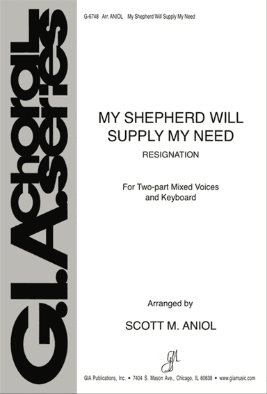 My Shepherd Will Supply My Need