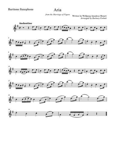 Aria from the Marriage of Figaro