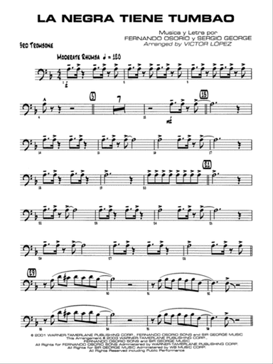 La Negra Tiene Tumbao: 3rd Trombone