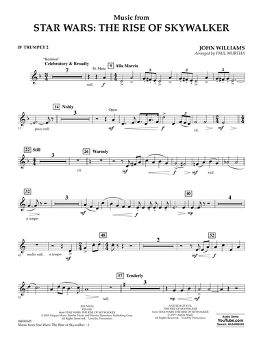 Music from Star Wars: The Rise of Skywalker (arr. Paul Murtha) - Bb Trumpet 2