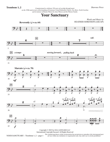 Your Sanctuary - Trombone 1 & 2