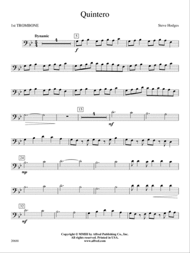Quintero: 1st Trombone