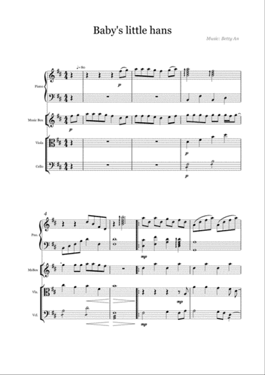 Baby's little hands - instrumental