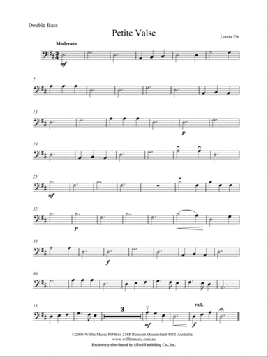 Petite Valse: String Bass