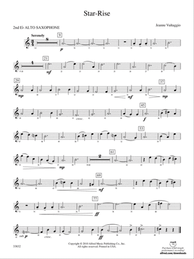 Star-Rise: 2nd E-flat Alto Saxophone