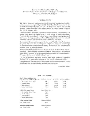 My Soul Has Grown Deep: from I've Known Rivers (String Orchestra/Percussion Score)
