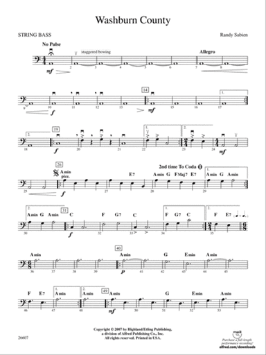 Washburn County: String Bass