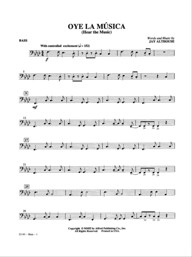 Oye la Música (Hear the Music): String Bass