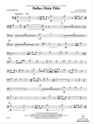Dallas (Main Title): 2nd Trombone