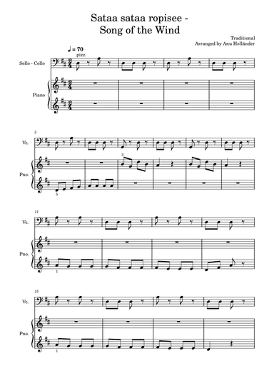 Soittosalkku: Sataa, sataa ropisee - Song of the Wind