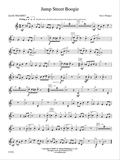 Jump Street Boogie: 2nd B-flat Trumpet