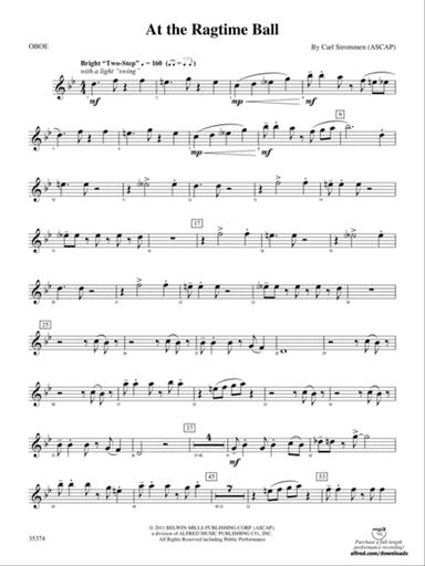 At the Ragtime Ball: Oboe