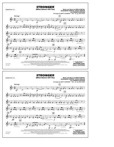 Stronger (What Doesn't Kill You) (arr. Matt Conaway) - Baritone T.C.