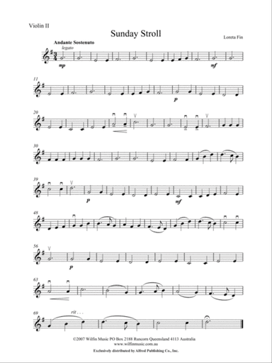 Sunday Stroll: 2nd Violin