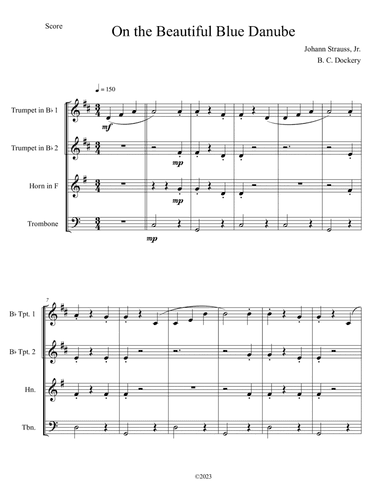 The Blue Danube (Brass Quartet)