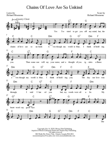 Chains Of Love Are So Unkind