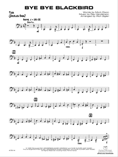Bye Bye Blackbird: Tuba