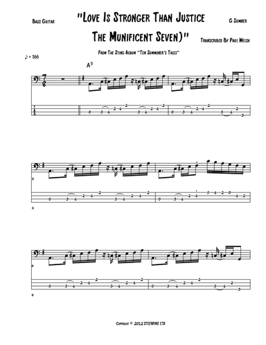 Love Is Stronger Than Justice (the Munificent Seven)