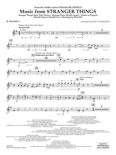 Music from Stranger Things - Bb Trumpet 1