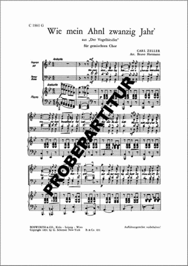 Wie mein Ahnl 20 Jahr?