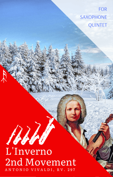 Largo from Winter by Vivaldi for Saxophone Quintet