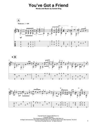 You've Got A Friend (arr. David Jaggs)
