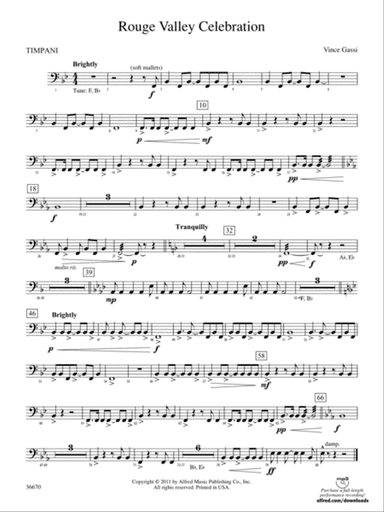 Rouge Valley Celebration: Timpani