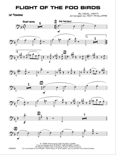 Flight of the Foo Birds: 1st Trombone