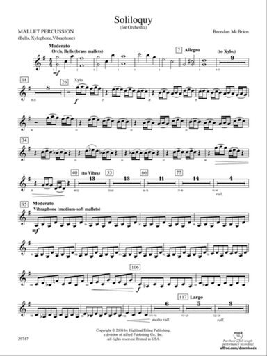 Soliloquy for Orchestra: Mallets
