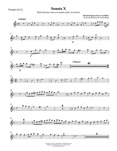 Sonata X for Trumpet in C and Organ