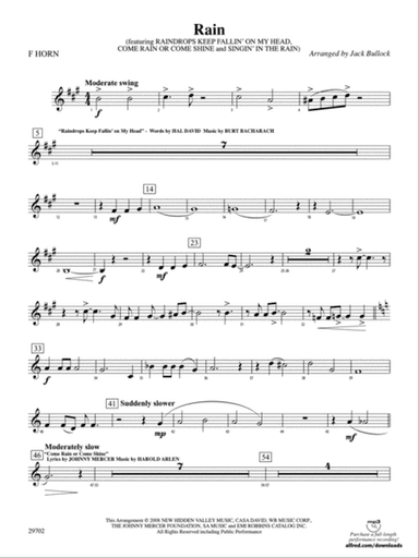 Rain: 1st F Horn