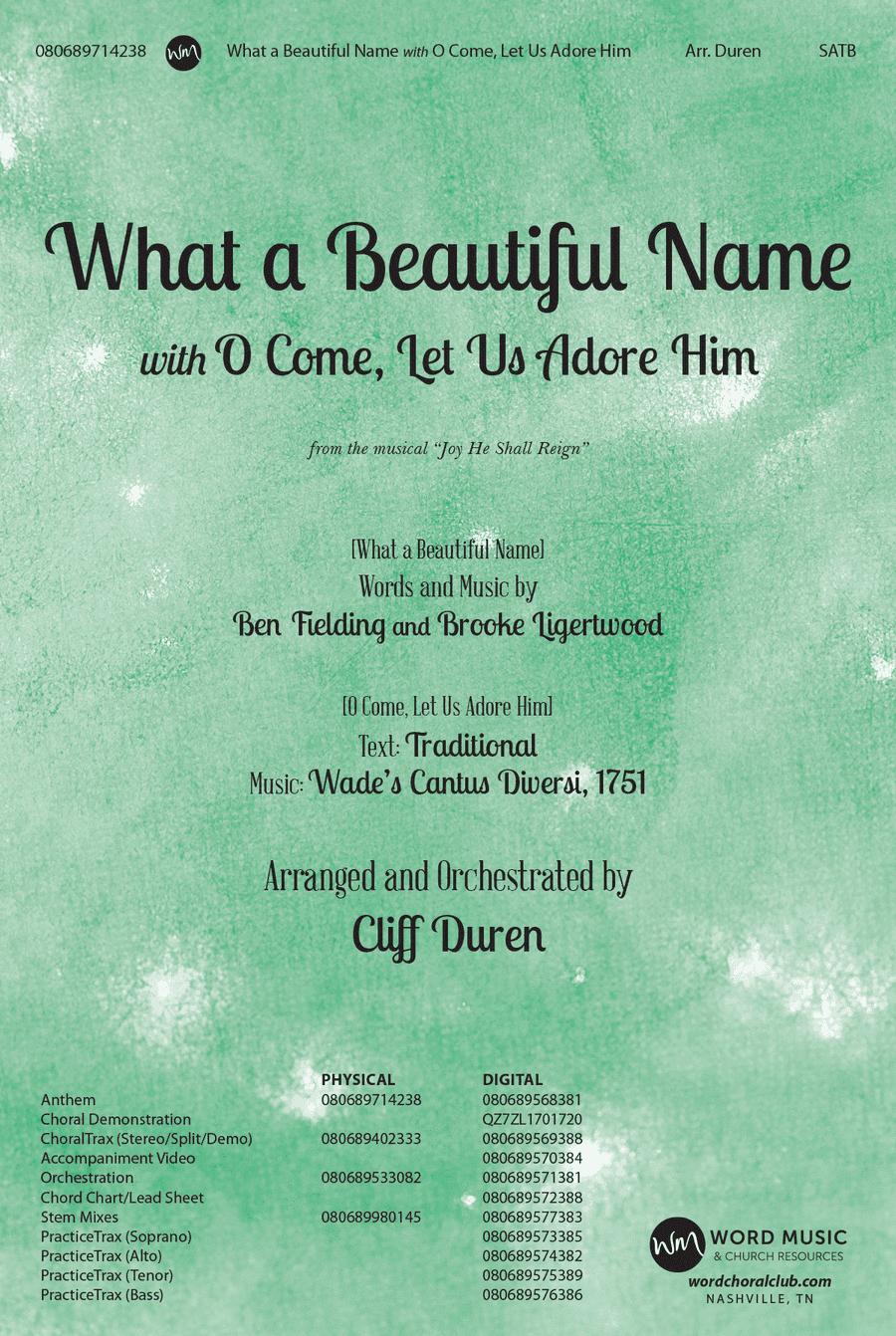 What a Beautiful Name with O Come, Let Us Adore Him - Orchestration