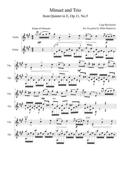 Minuet and Trio Op.11 No.5