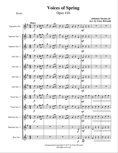 Voices of Spring - Opus 410