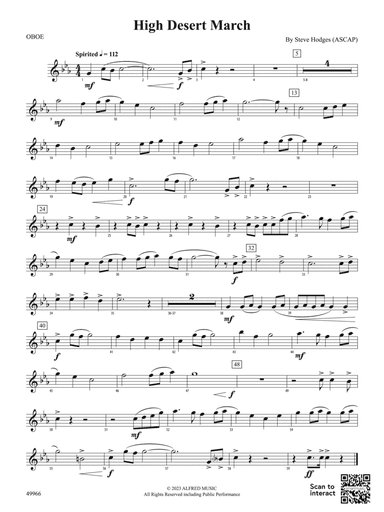 High Desert March: Oboe