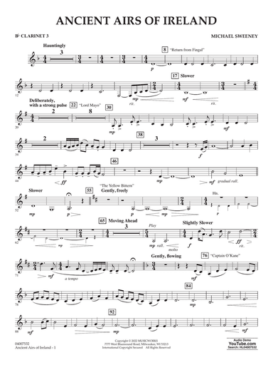 Ancient Airs of Ireland - Bb Clarinet 3