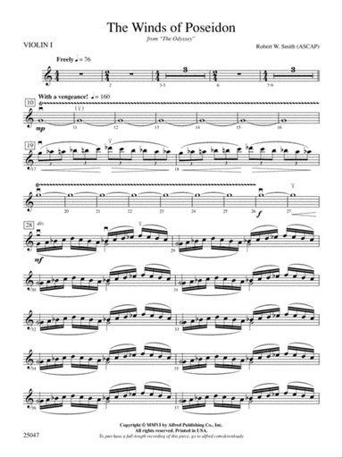 The Winds of Poseidon: 1st Violin