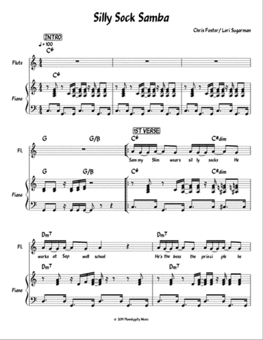 Silly Socks - Piano/Vocal/Guitar