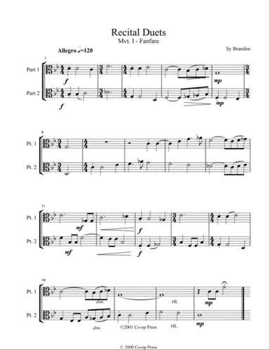 Recital Duets Alto Clef Book