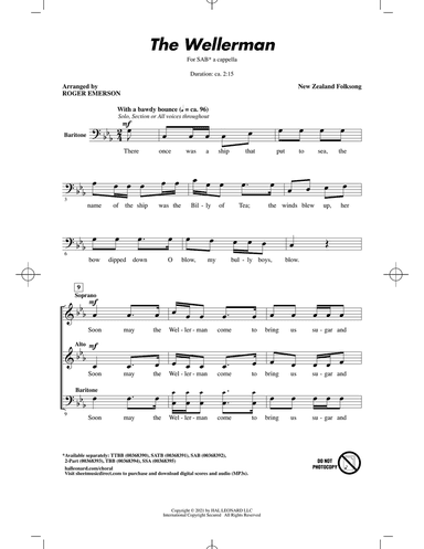 The Wellerman (arr. Roger Emerson)