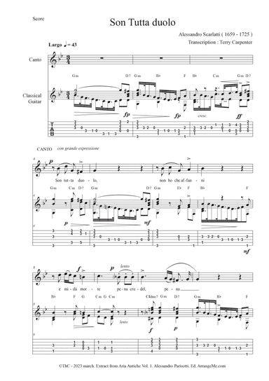 Son tutta duolo ( Extract from Aria Antiche Vol.1)