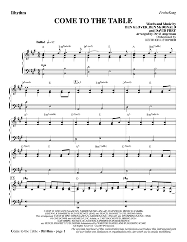 Come to the Table (arr. David Angerman) - Rhythm